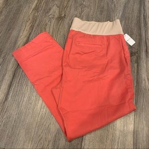 NEW Gap Maternity Crop Pant Women’s 16 Peach Best Girlfriend